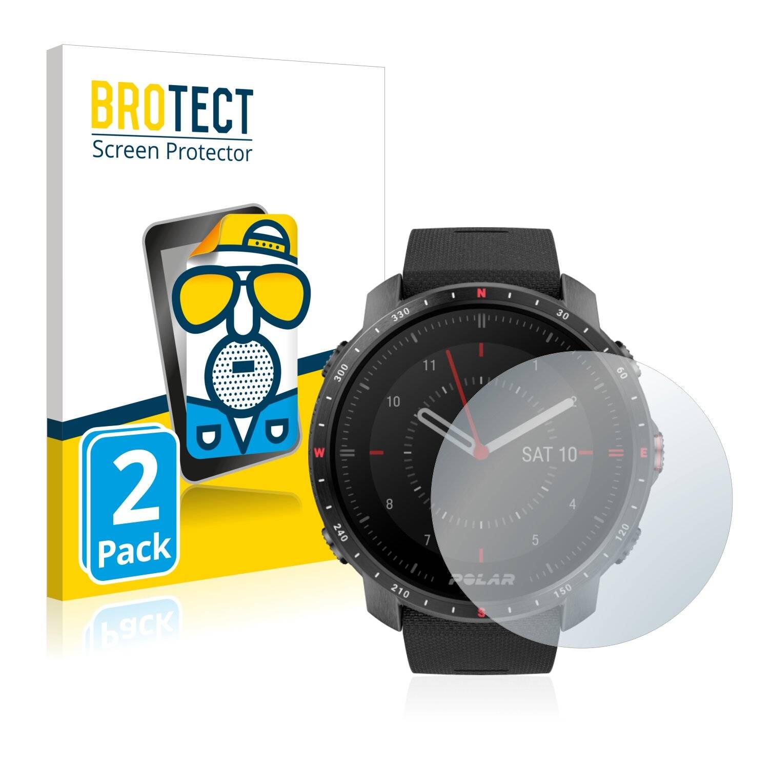 2x BROTECT Matte Displayschutzfolie für Polar Grit X Pro - Entspiegelt,