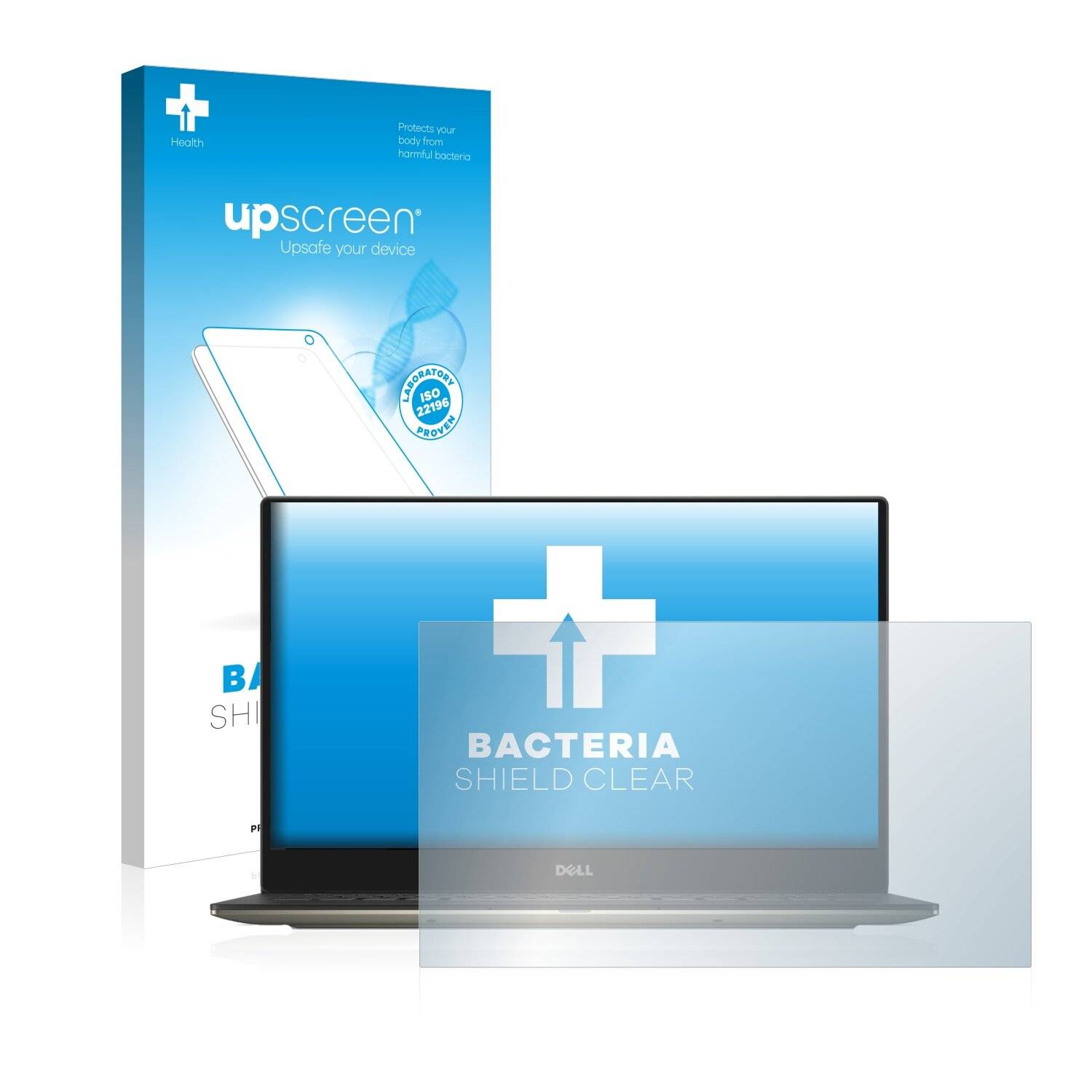 upscreen Bacteria Shield Clear Premium Antibakterielle Displayschutzfolie für Dell XPS 13