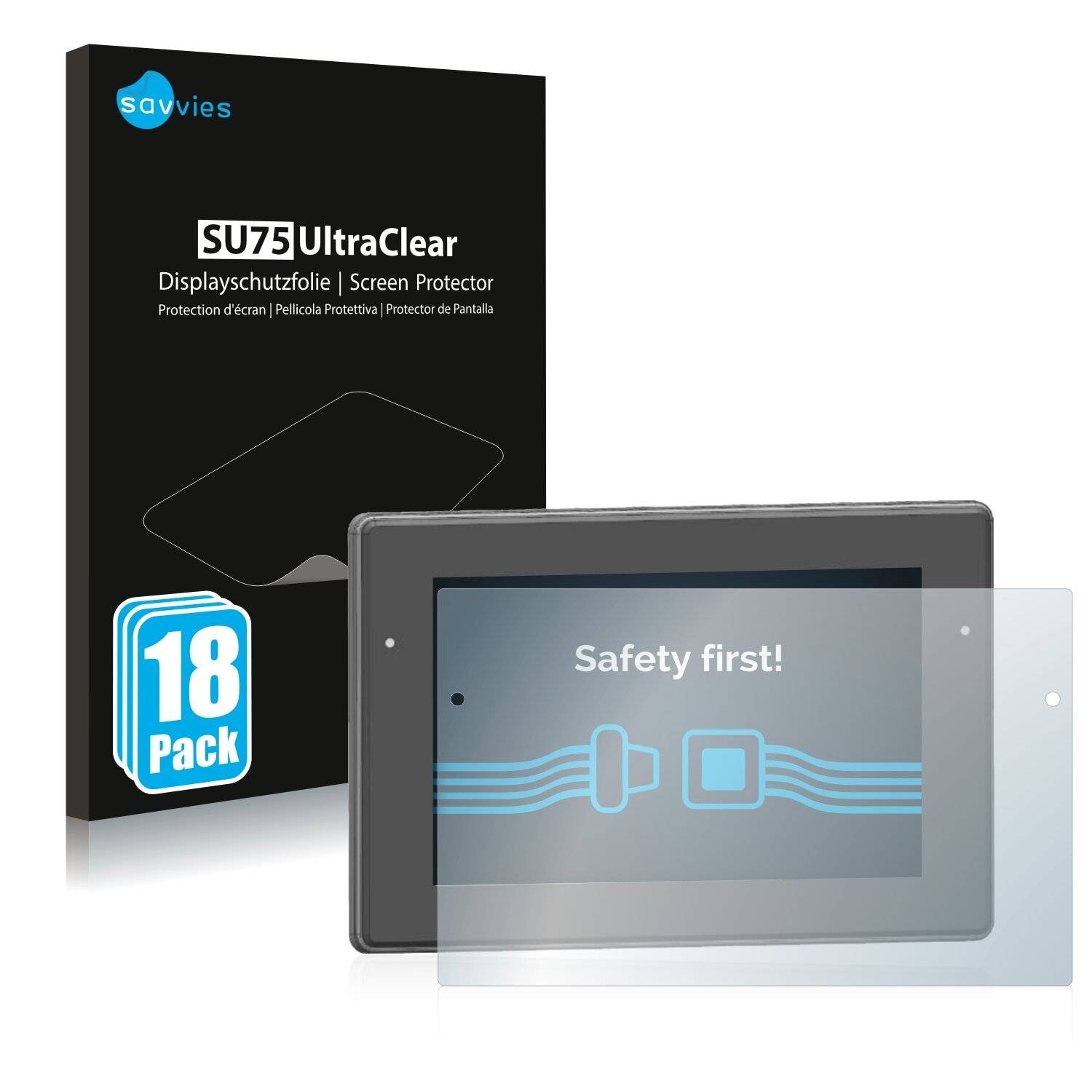 18x Savvies SU75 Displayschutzfolie für Topcon Opus