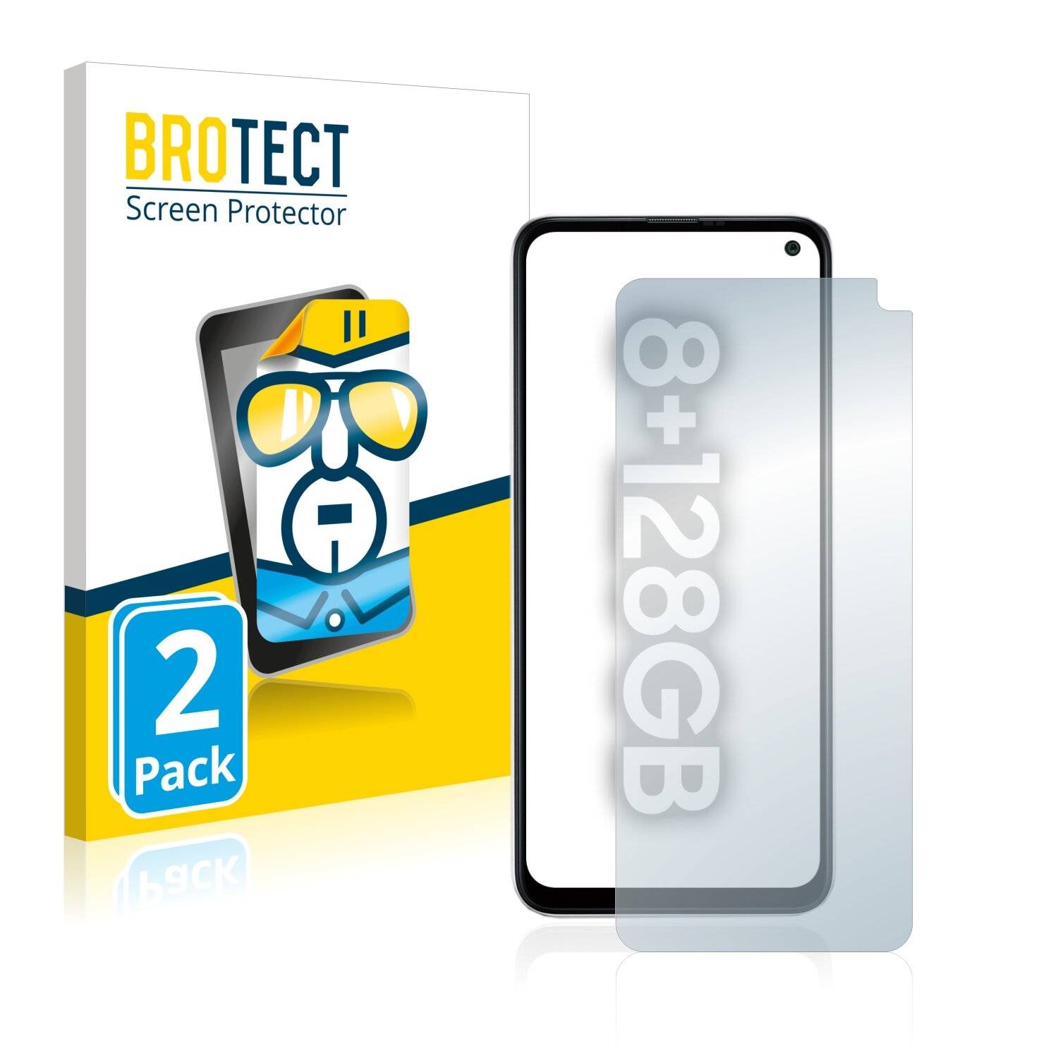 2x BROTECT HD-Clear Displayschutzfolie für Samsung Galaxy F52