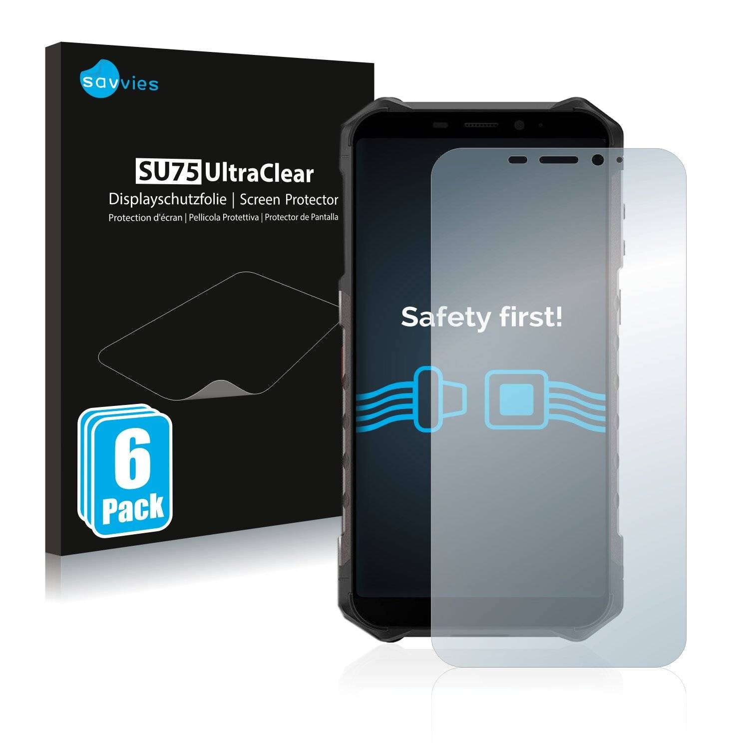 6x Savvies SU75 Displayschutzfolie für Ulefone Armor X9