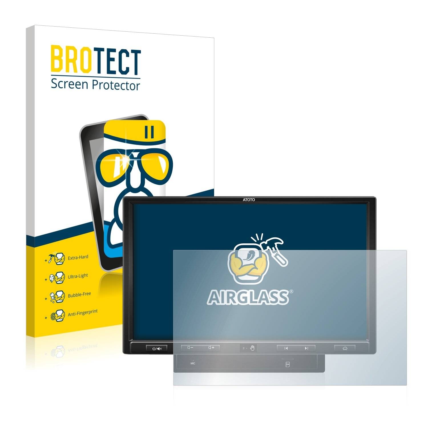 BROTECT AirGlass Schutzglas Folie für Atoto S8 Ultra Plus (Gen