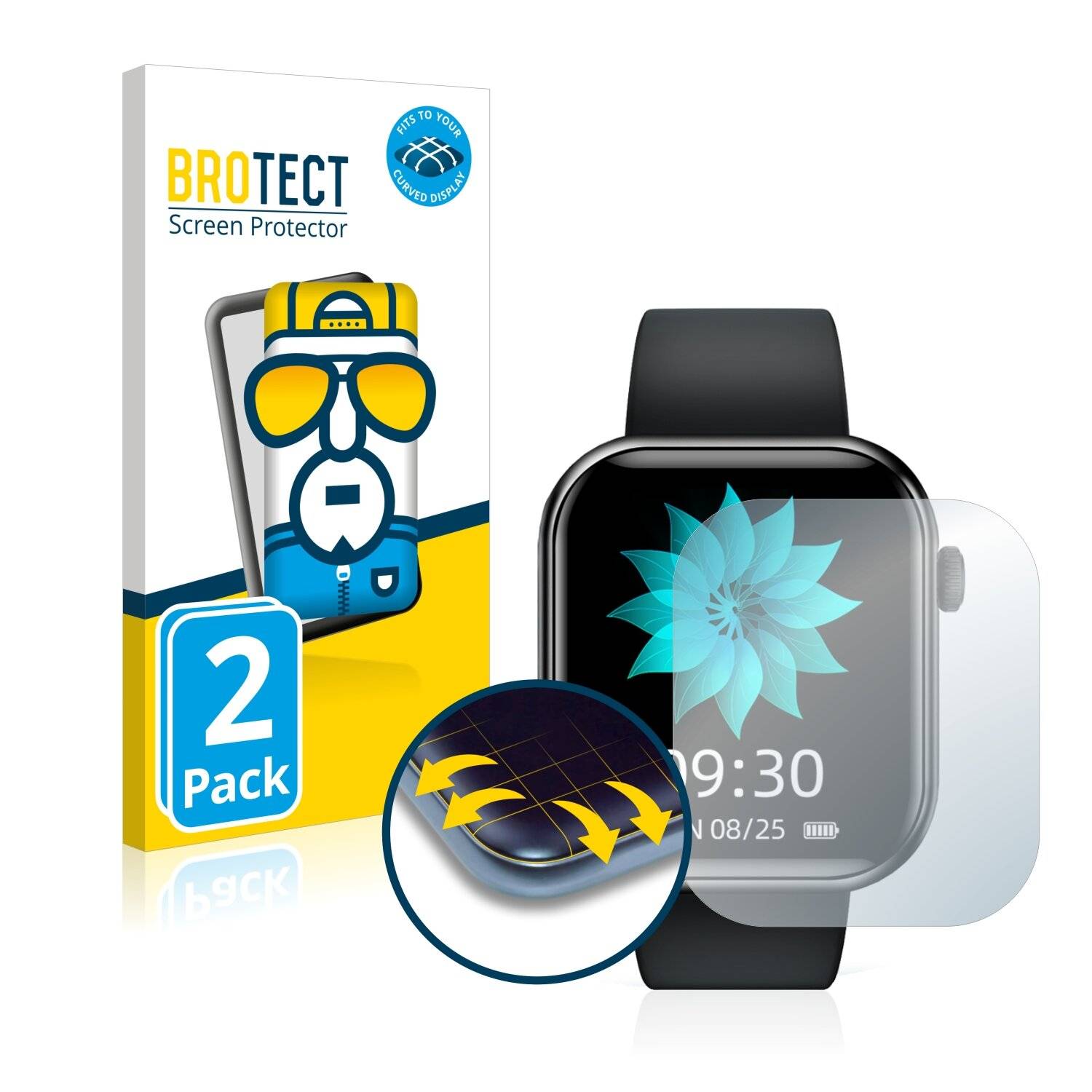 2x BROTECT Flex Full-Cover Displayschutzfolie für Cubot