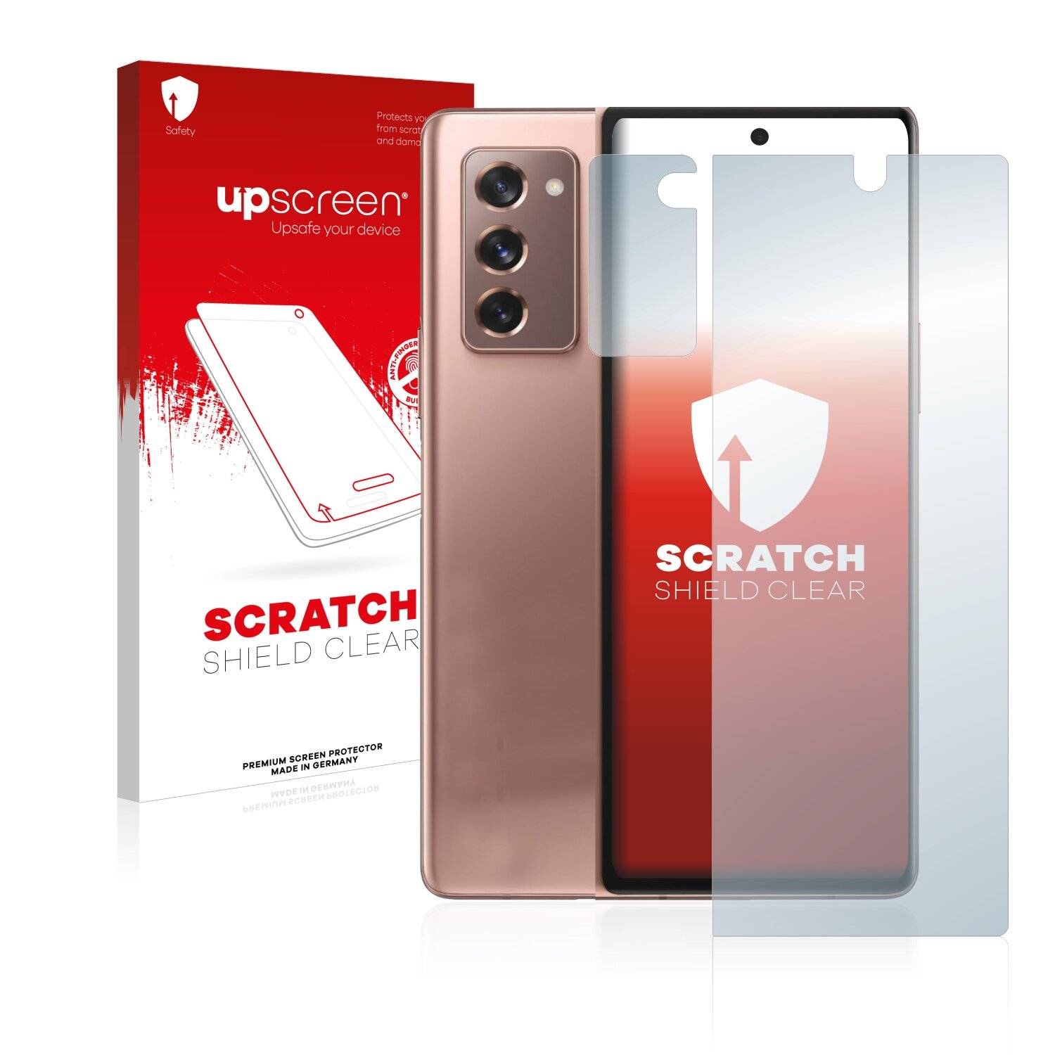 upscreen Scratch Shield Clear Premium Displayschutzfolie für Samsung Galaxy Z Fold 2 5G