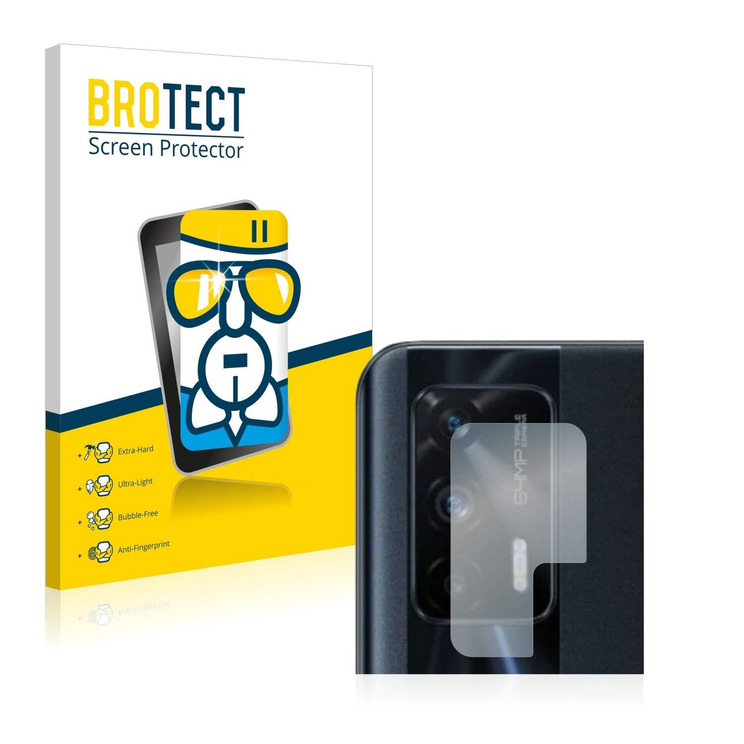 BROTECT AirGlass Schutzglas Folie für Realme X7 Max 5G (NUR