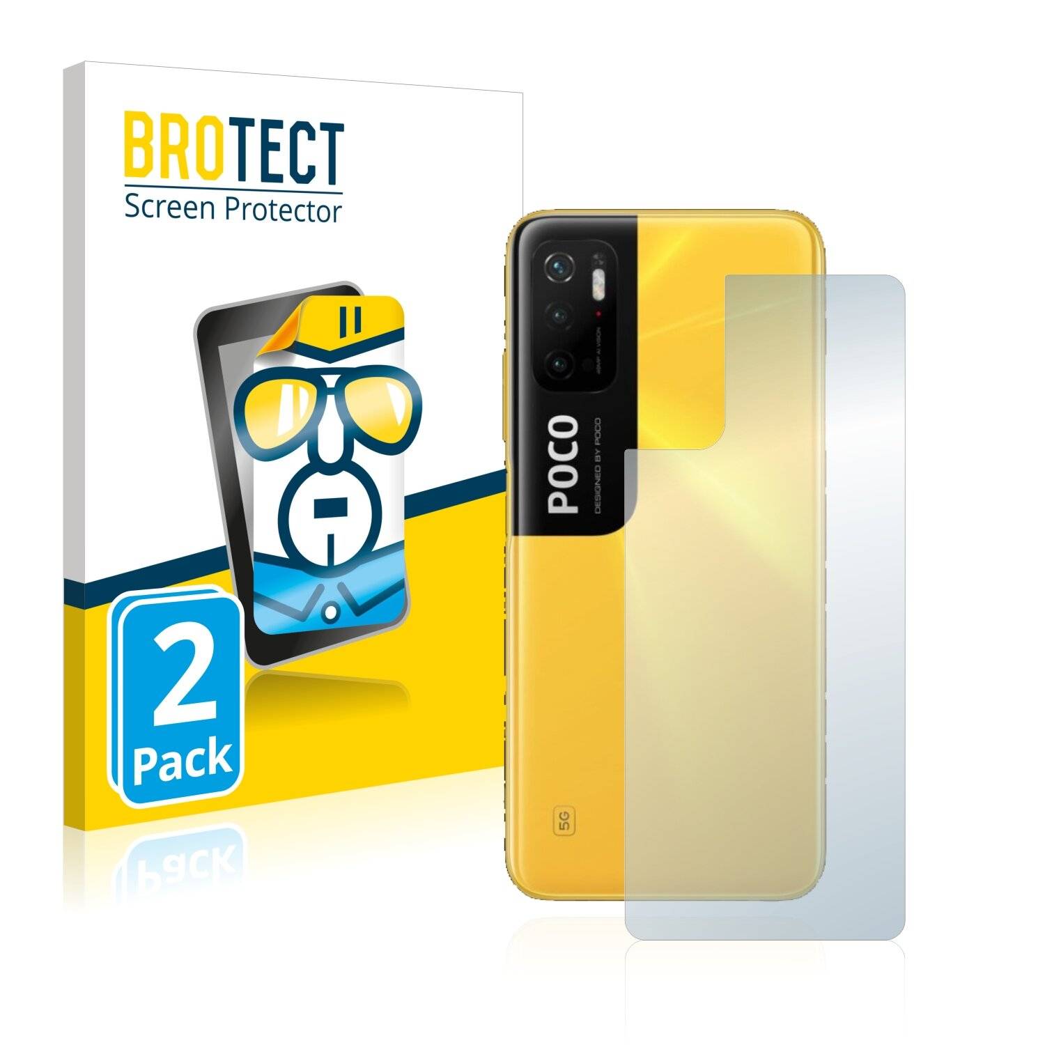 2x BROTECT HD-Clear Displayschutzfolie für Xiaomi Poco M3 Pro