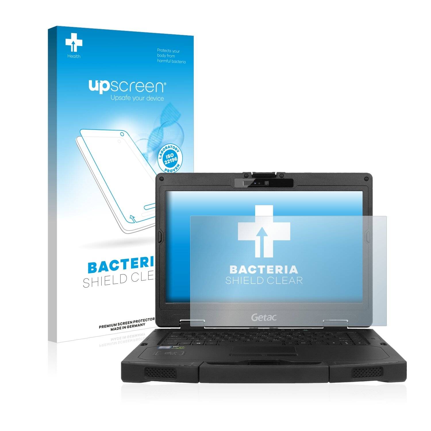 upscreen Bacteria Shield Clear Premium Antibakterielle Displayschutzfolie für Getac