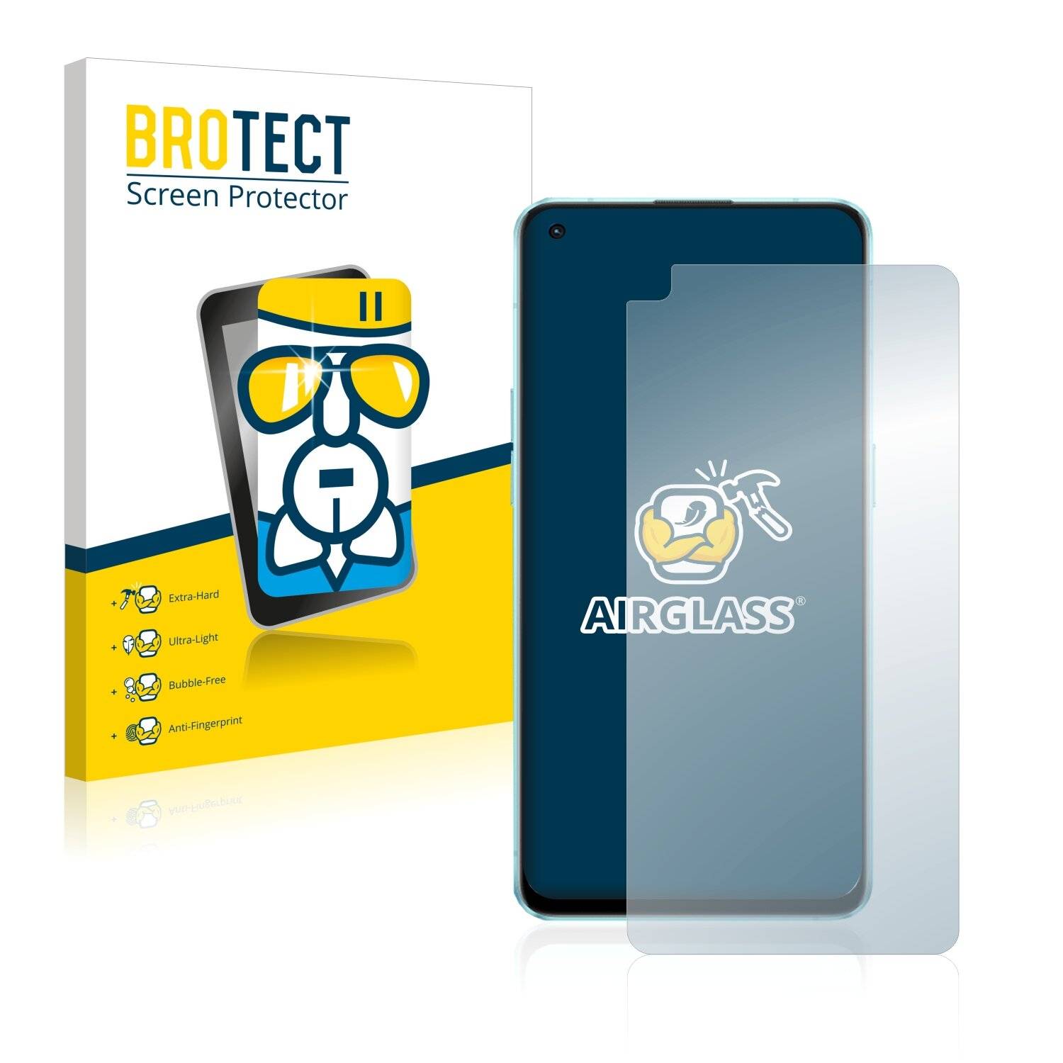 BROTECT AirGlass Schutzglas Folie für Oppo Reno 6