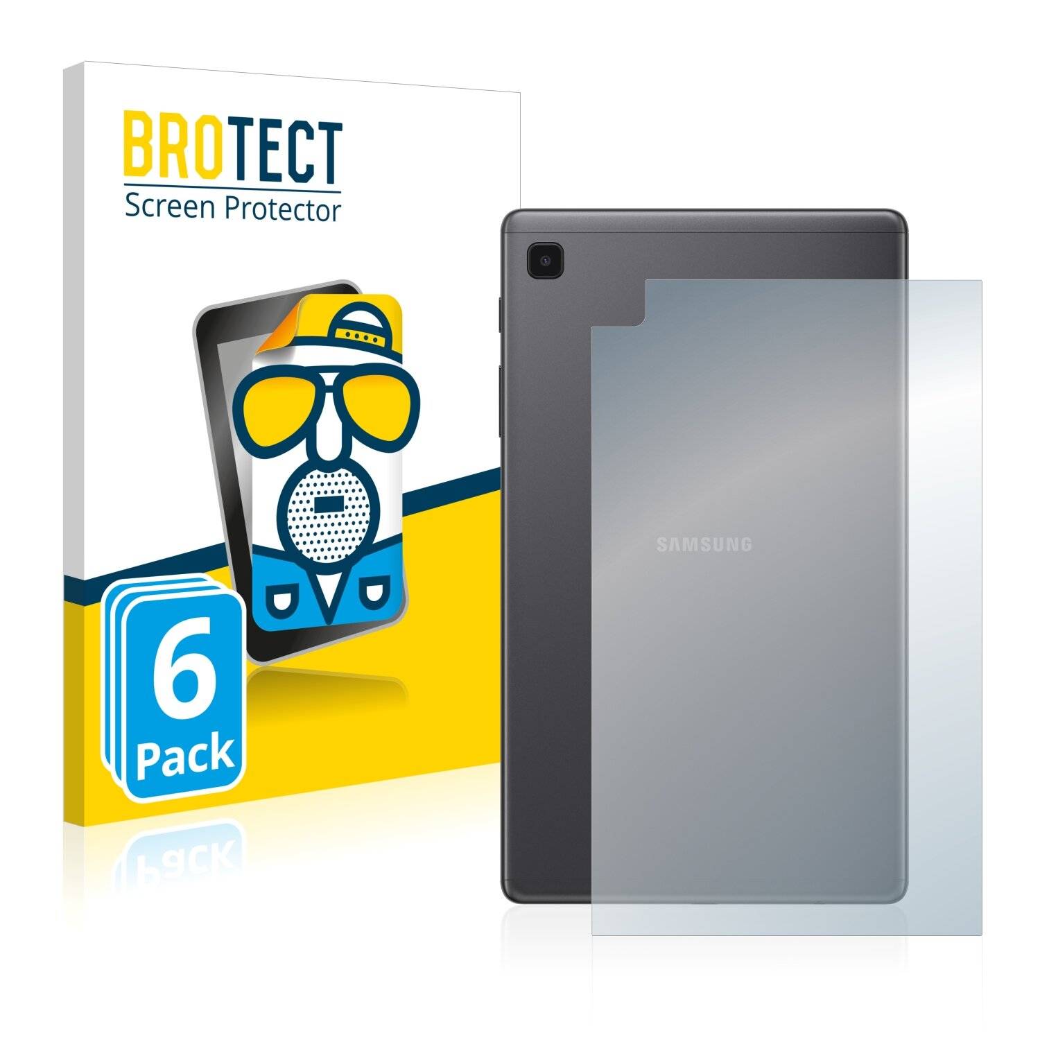 6x BROTECT Matte Displayschutzfolie für Samsung Galaxy Tab A7 Lite LTE 2021 (Rückseite) -