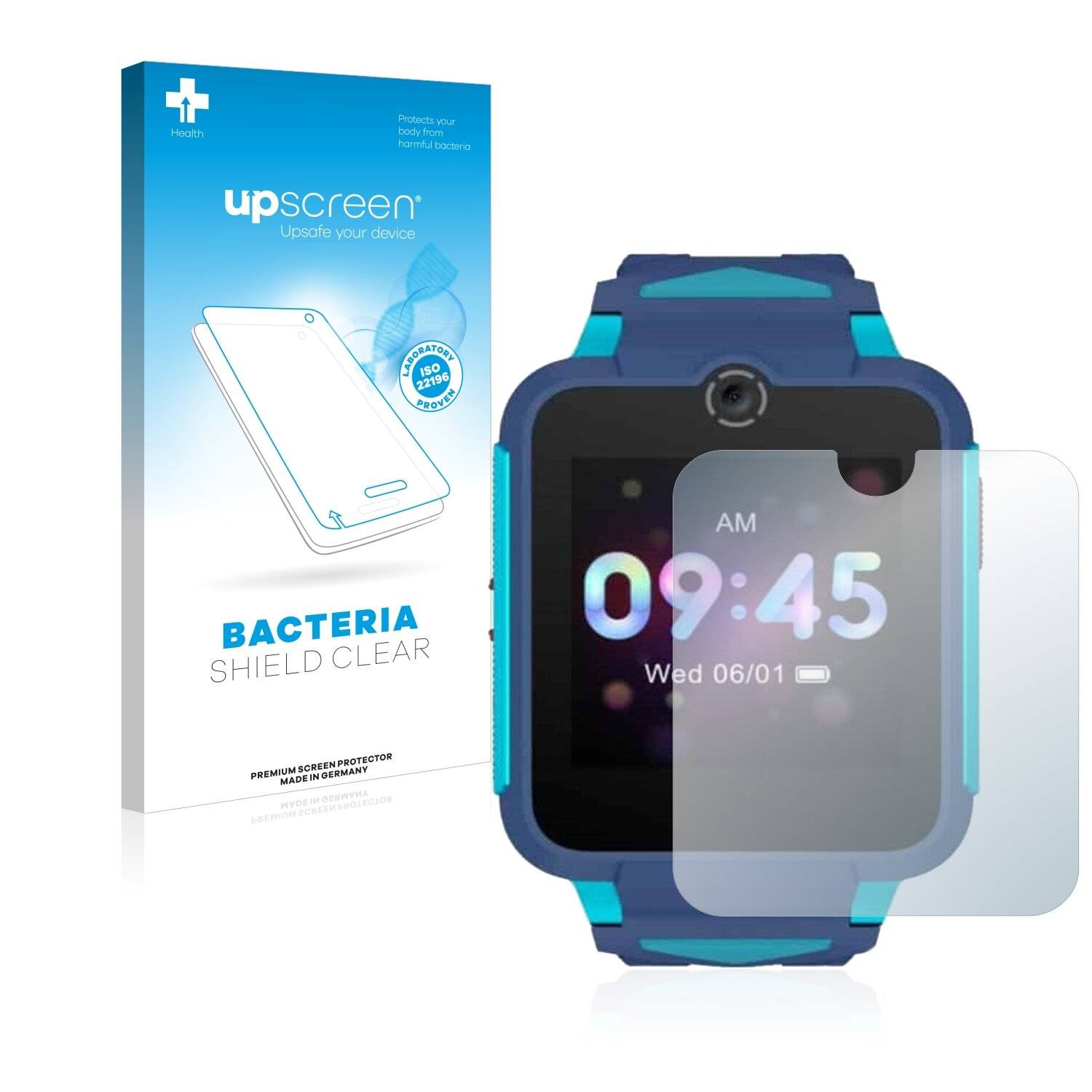 upscreen Bacteria Shield Clear Premium Antibakterielle Displayschutzfolie für TCL Movetime