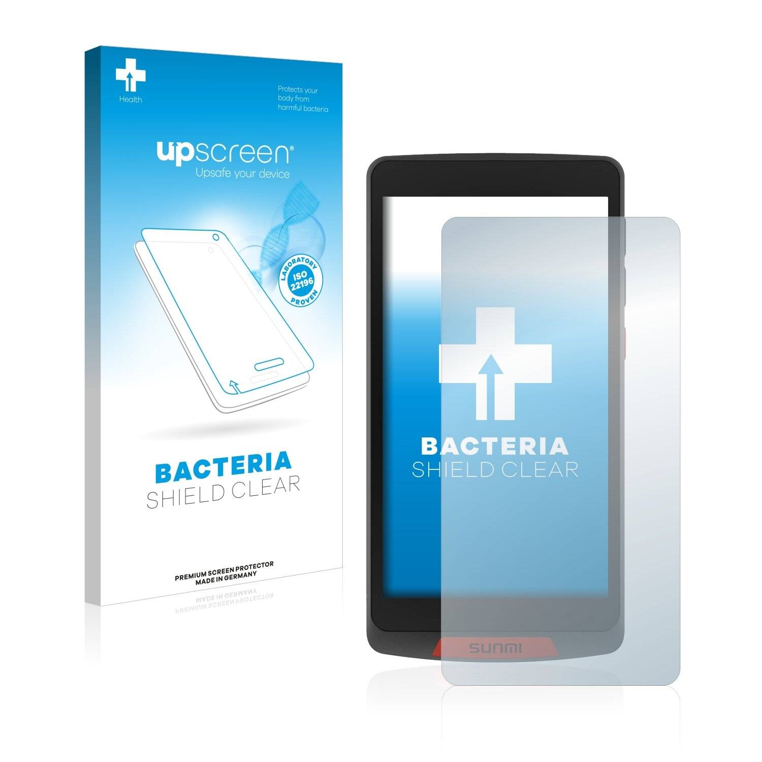 upscreen Bacteria Shield Clear Premium Antibakterielle Displayschutzfolie für Sunmi