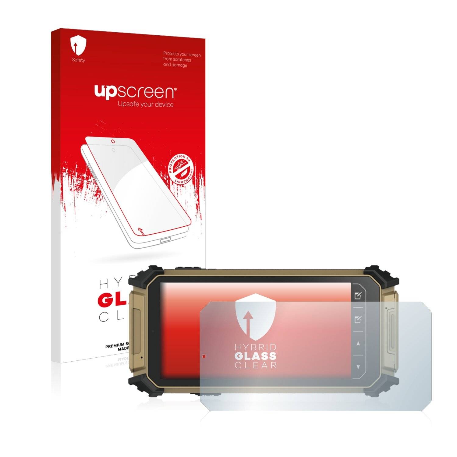 upscreen Hybrid Glass Clear Premium Schutzglas Folie für DT Research