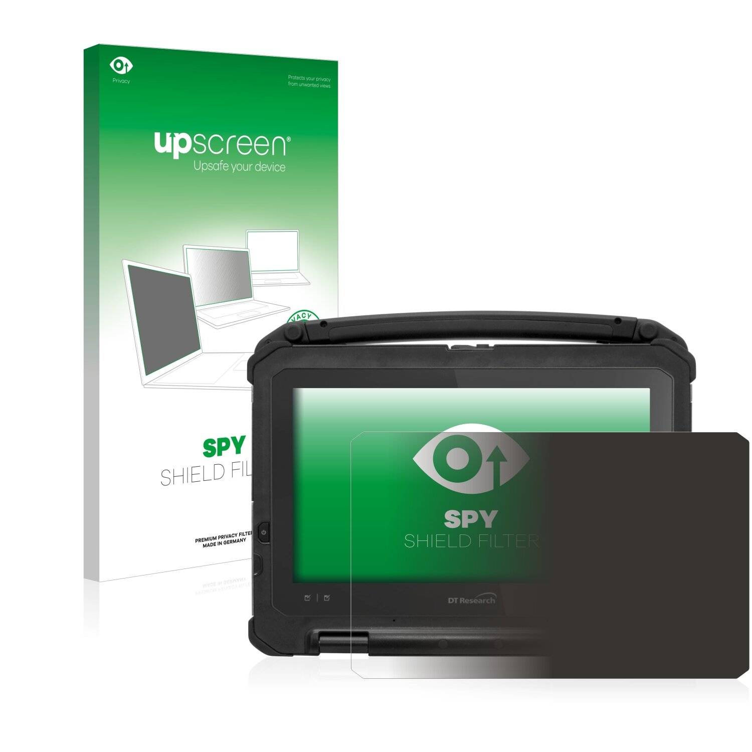 upscreen Spy Shield Filter Premium Blickschutzfilter für DT Research
