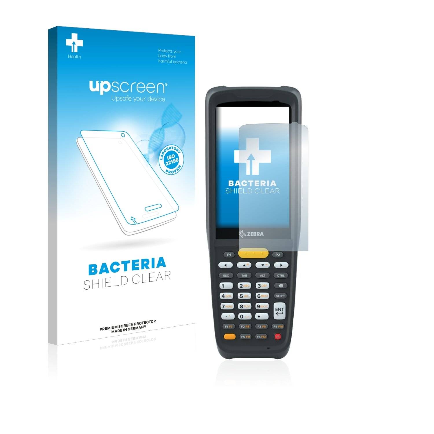 upscreen Bacteria Shield Clear Premium Antibakterielle Displayschutzfolie für Zebra