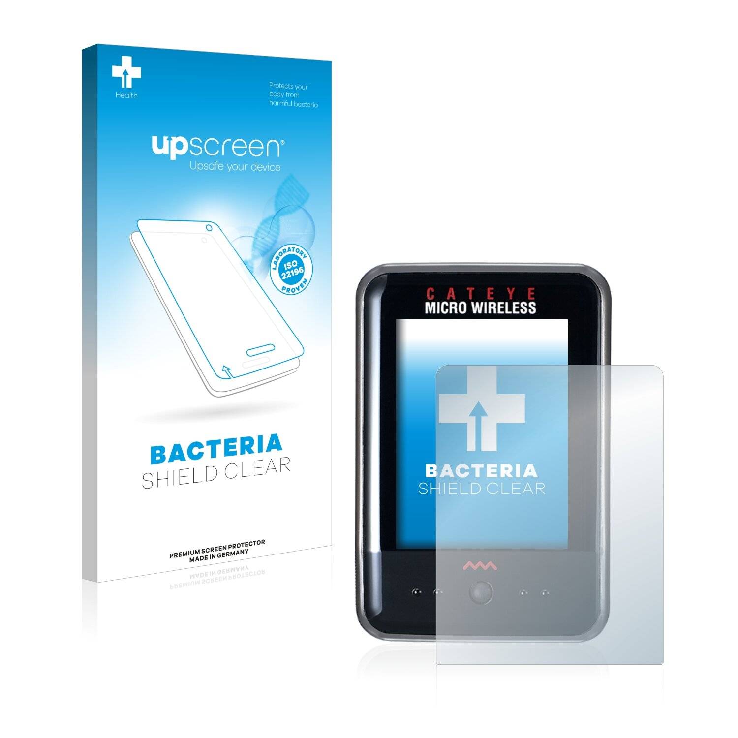 upscreen Bacteria Shield Clear Premium Antibakterielle Displayschutzfolie für Cateye Micro