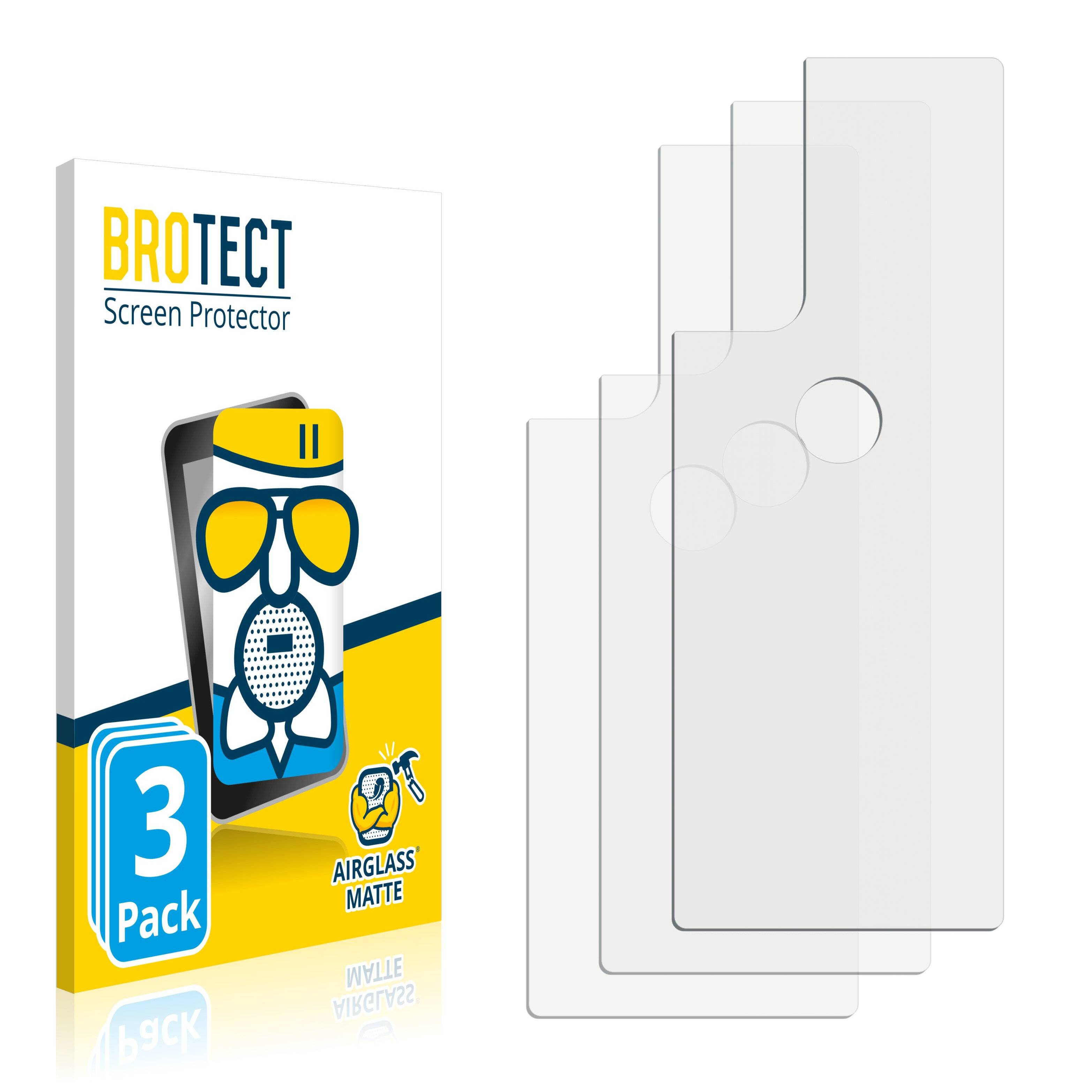 3x BROTECT AirGlass Matte Schutzglas Folie für Motorola Edge 20 Pro