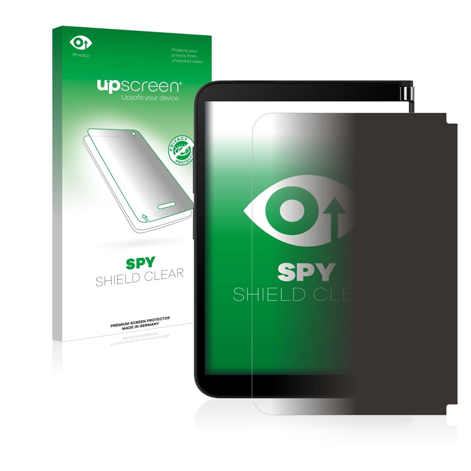 upscreen Spy Shield Clear Premium Blickschutzfolie für Microsoft Surface Duo