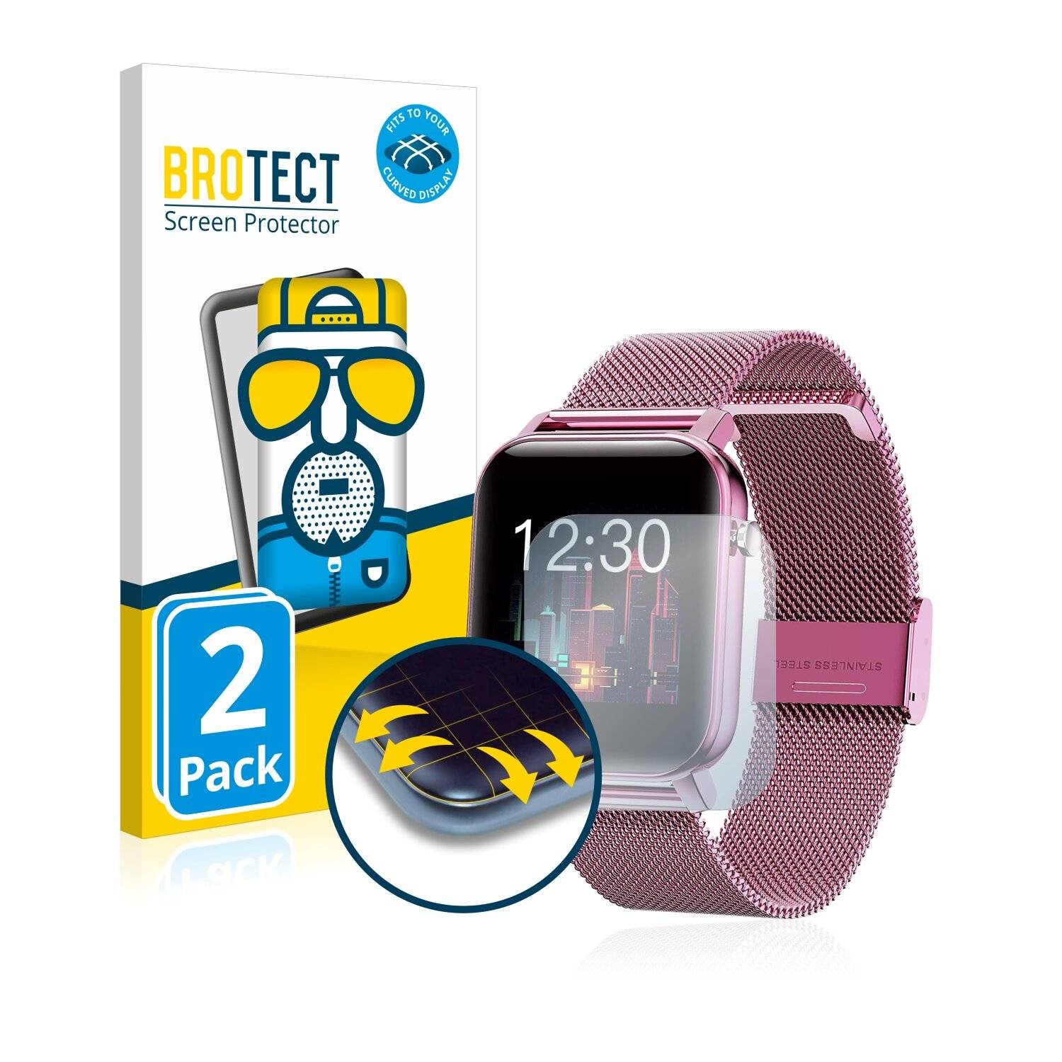 2x BROTECT Flex Matte Full-Cover Displayschutzfolie für Gokoo