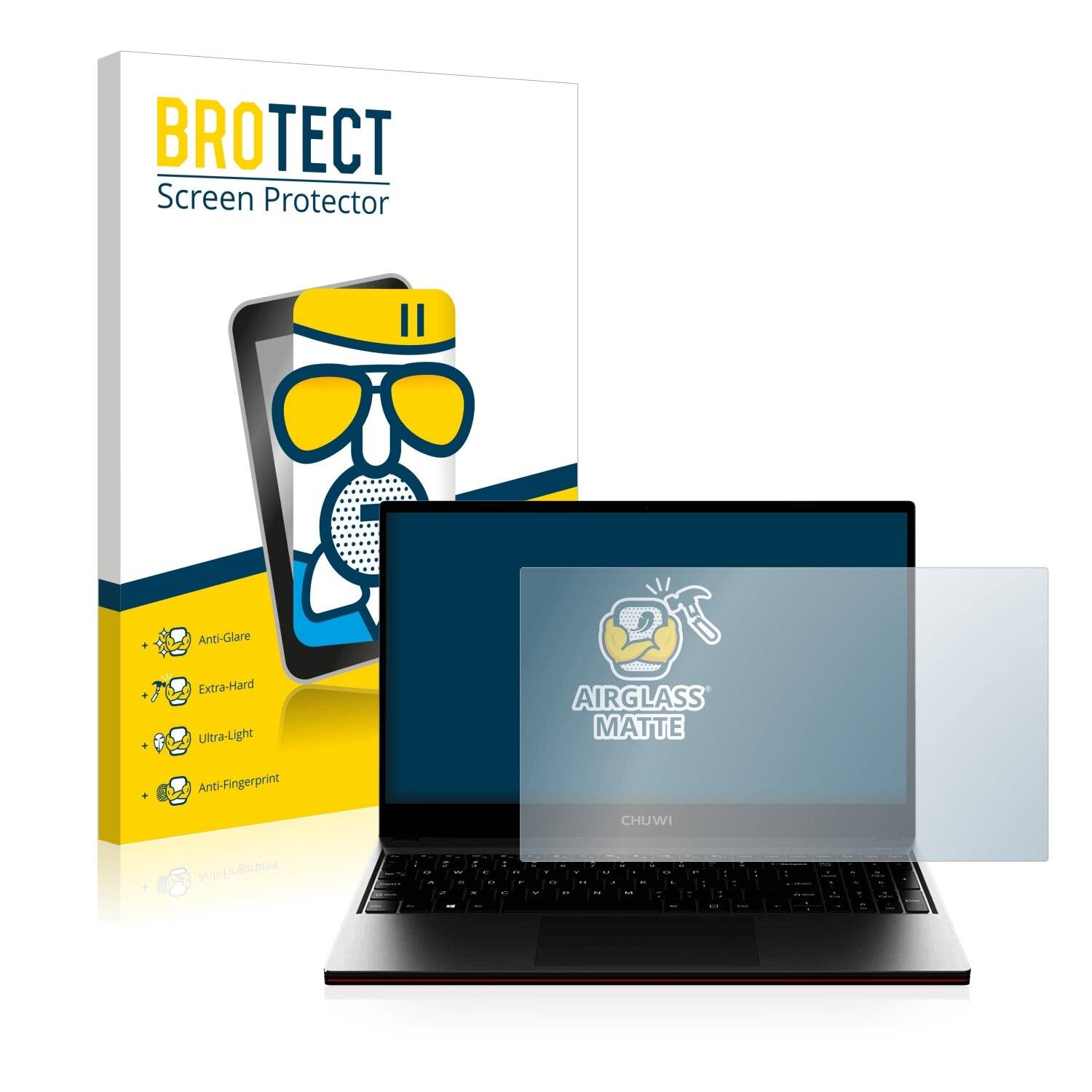 BROTECT AirGlass Matte Schutzglas Folie für Chuwi CoreBook