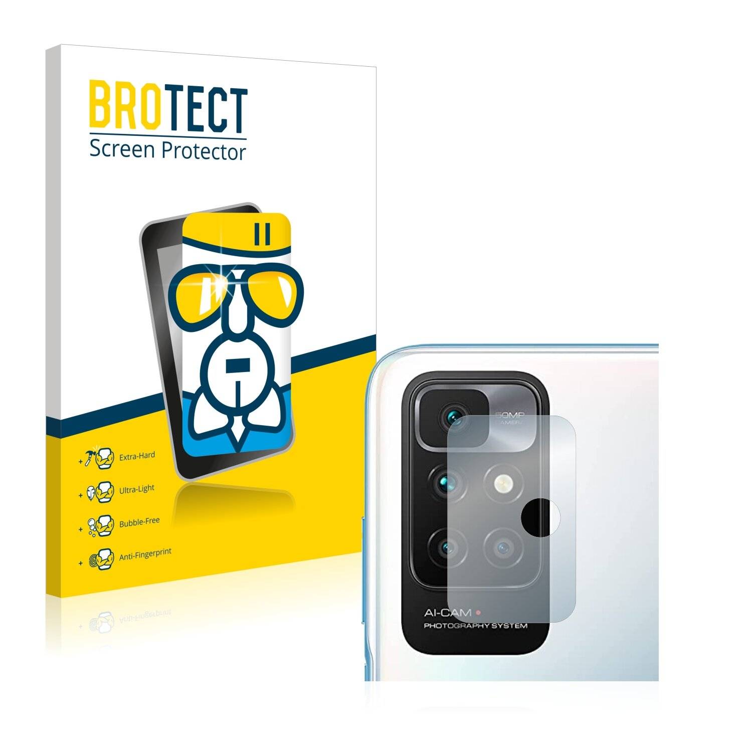 BROTECT AirGlass Schutzglas Folie für Xiaomi Redmi 10 Prime (NUR