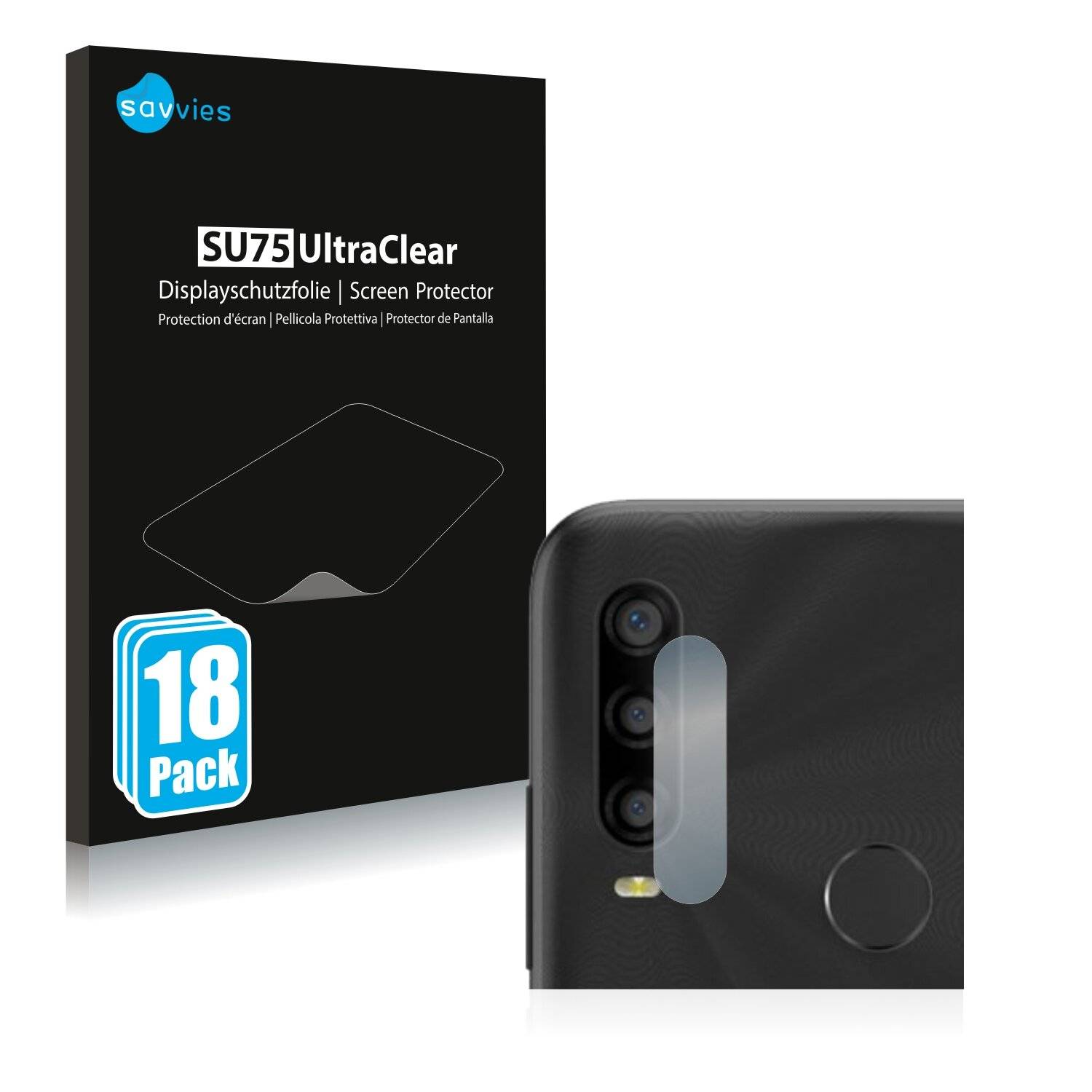 18x Savvies SU75 Displayschutzfolie für TCL L10 Pro (NUR