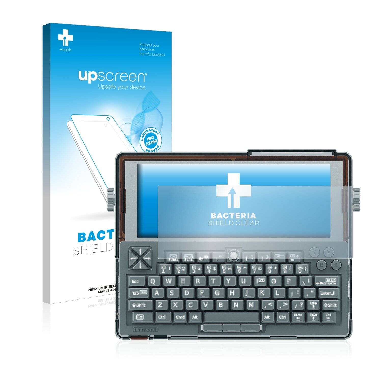 upscreen Bacteria Shield Clear Premium Antibakterielle Displayschutzfolie für ClockworkPi