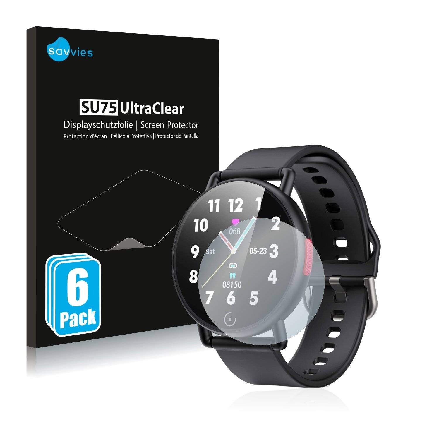 6x Savvies SU75 Displayschutzfolie für AGPtek
