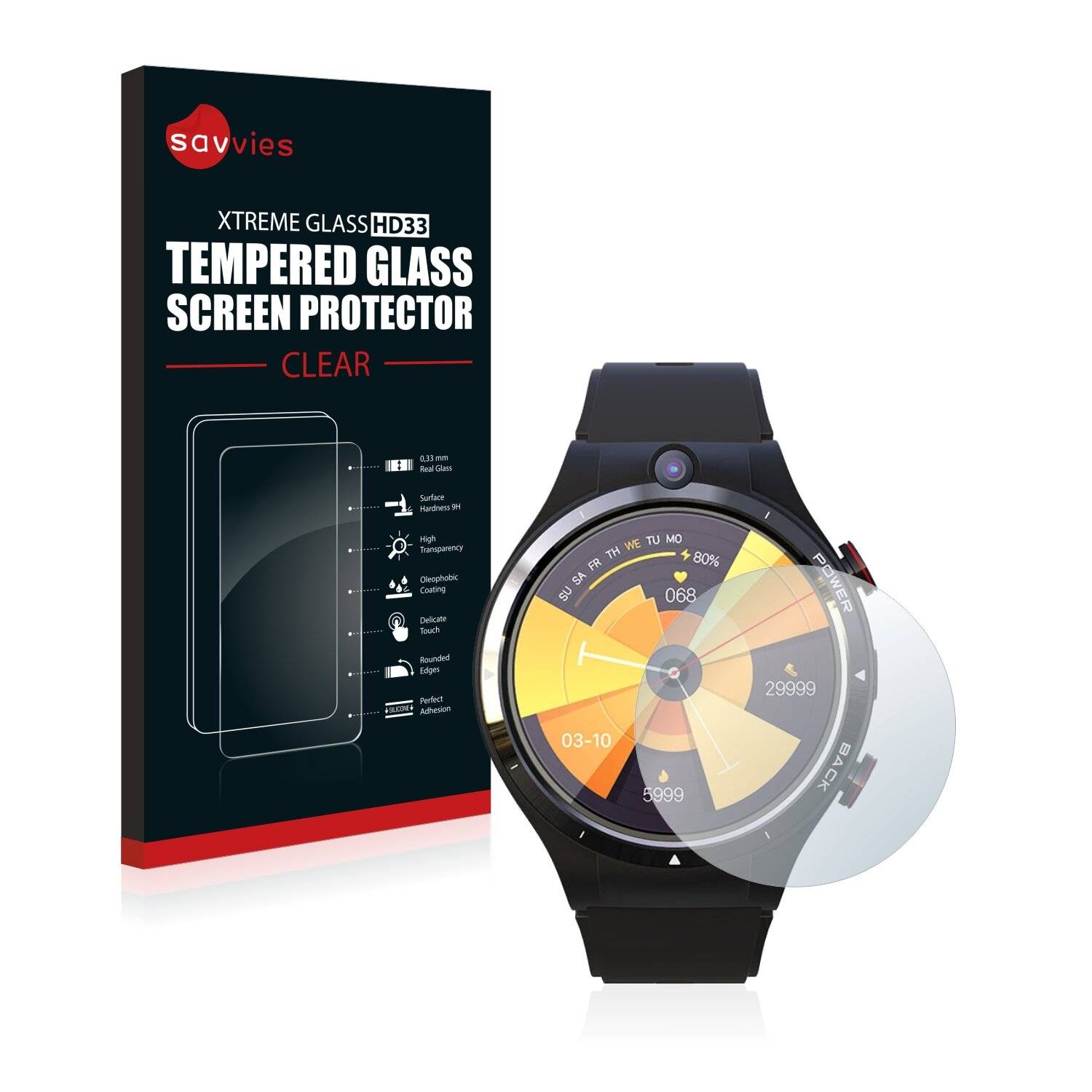 Savvies HD33 Clear Schutzglas für Lemfo