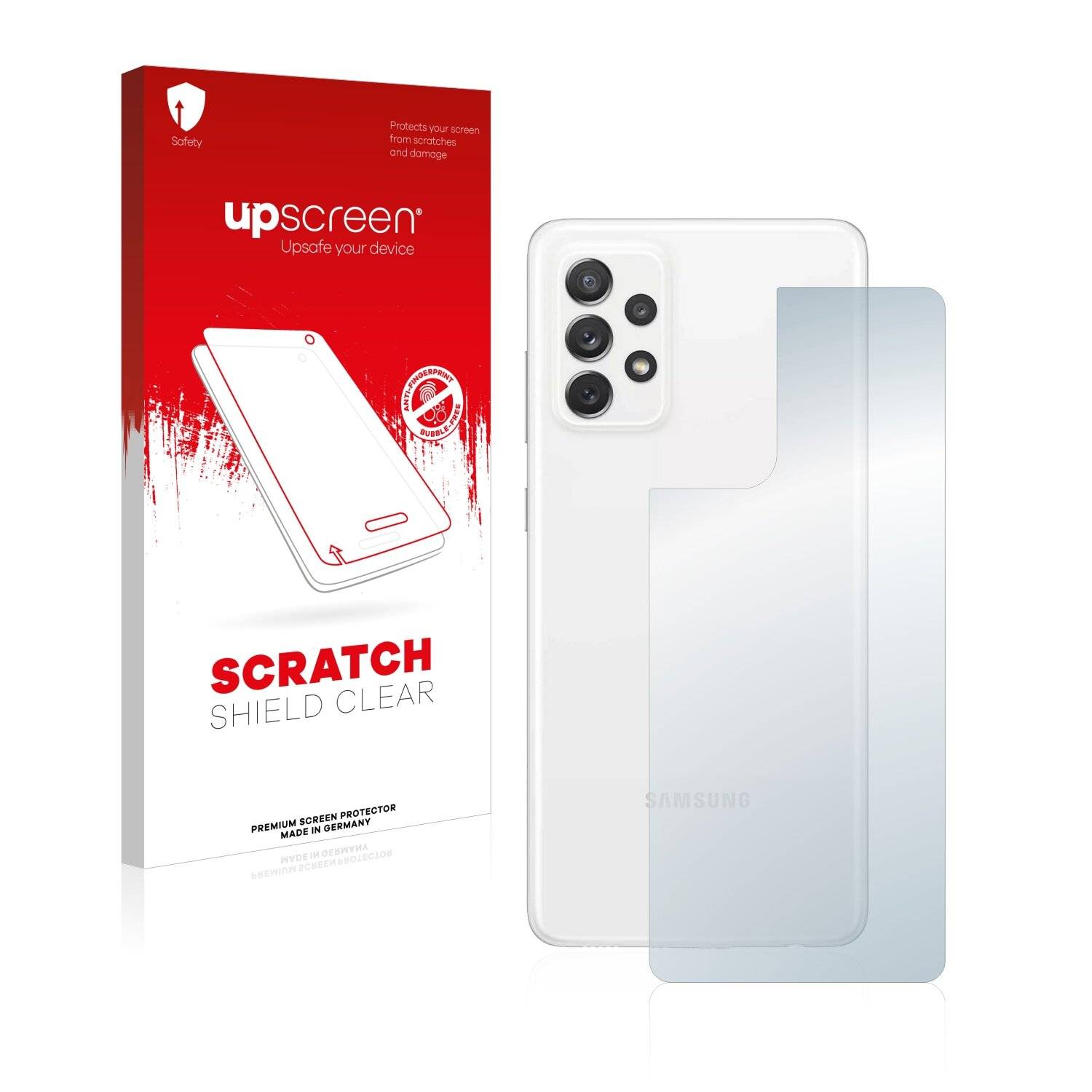 upscreen Scratch Shield Clear Premium Displayschutzfolie für Samsung Galaxy A72
