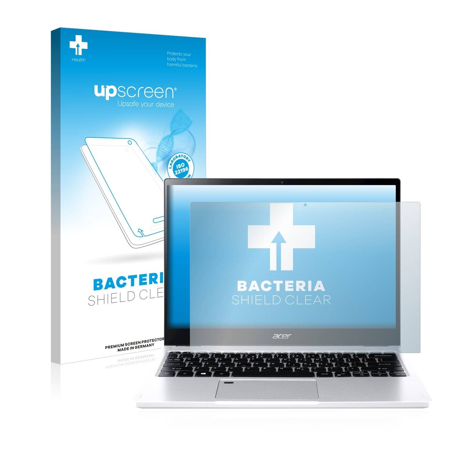 upscreen Bacteria Shield Clear Premium Antibakterielle Displayschutzfolie für Acer Spin 3