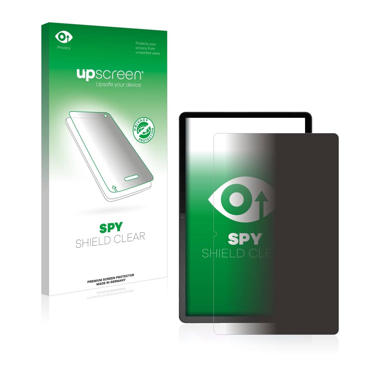 upscreen Spy Shield Clear Premium Blickschutzfolie für Lenovo Tab
