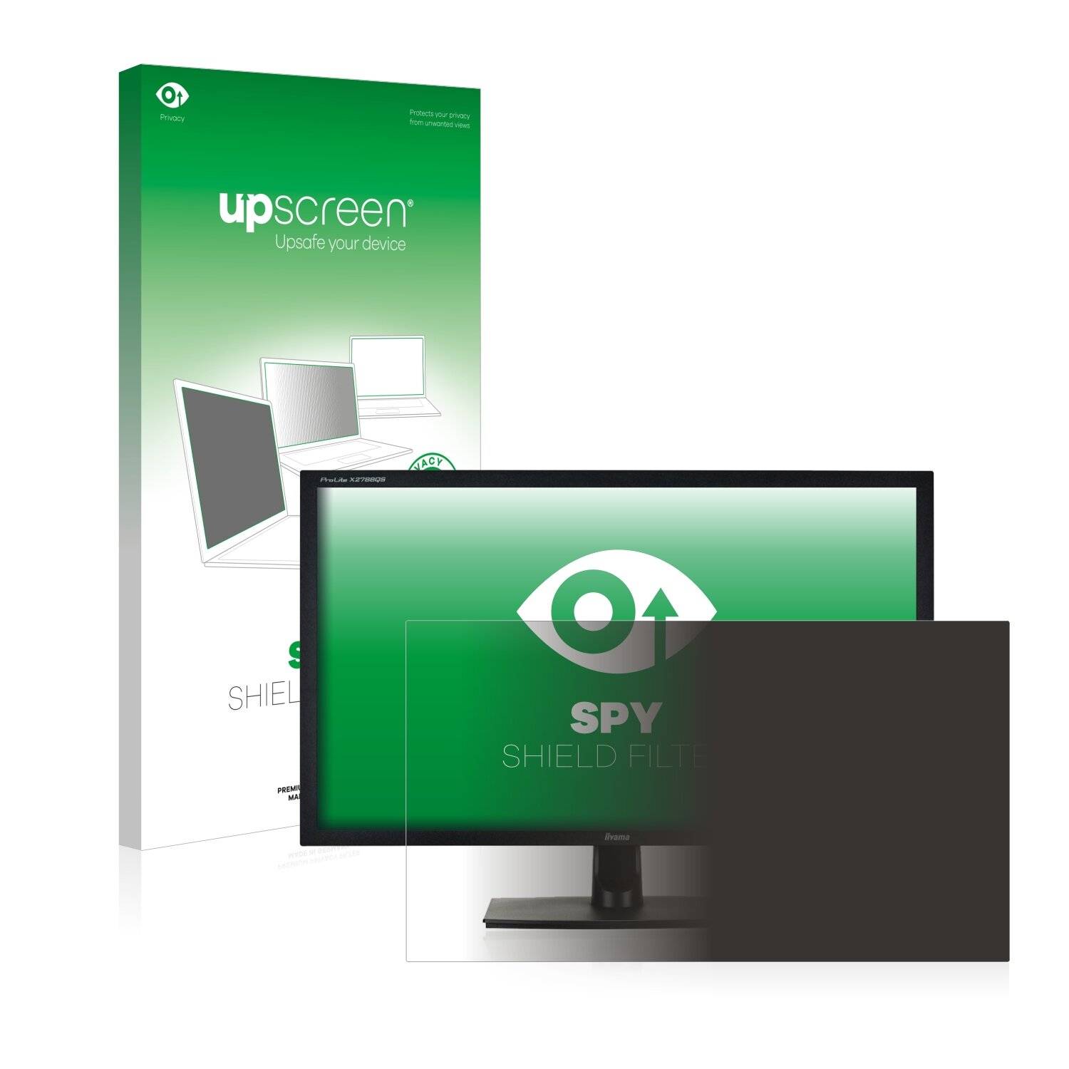 upscreen Spy Shield Filter Premium Blickschutzfilter für Iiyama ProLite