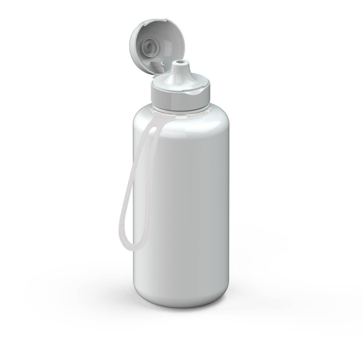 1 L Wasserflasche "Sports" Tritanflasche mit Trägerband