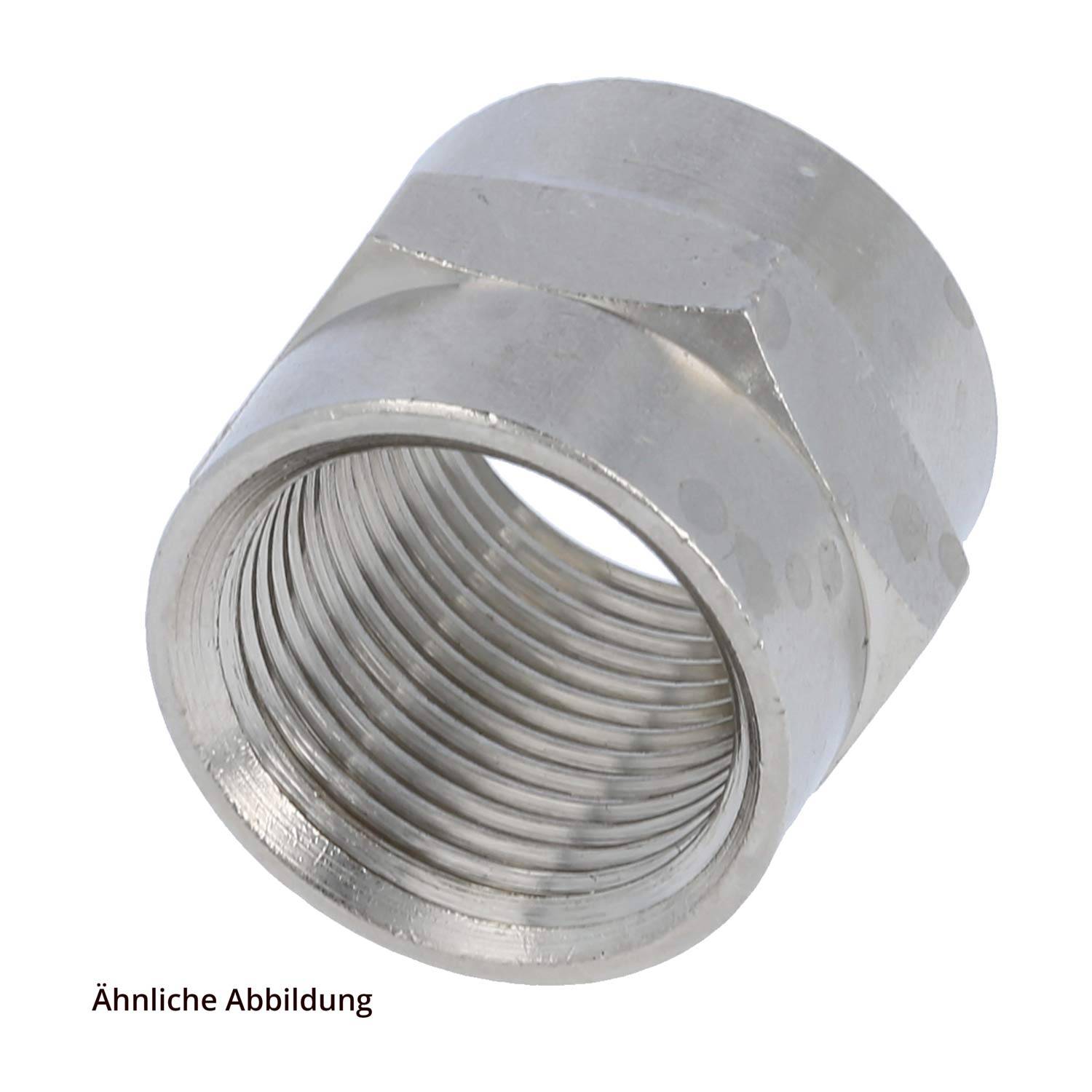 FLEXA VBM Verbindungsmuffe gerade M20x1,5 mit Innengewinde Gewinde metrisch zu metrisch Temperaturbereich -40°C bis