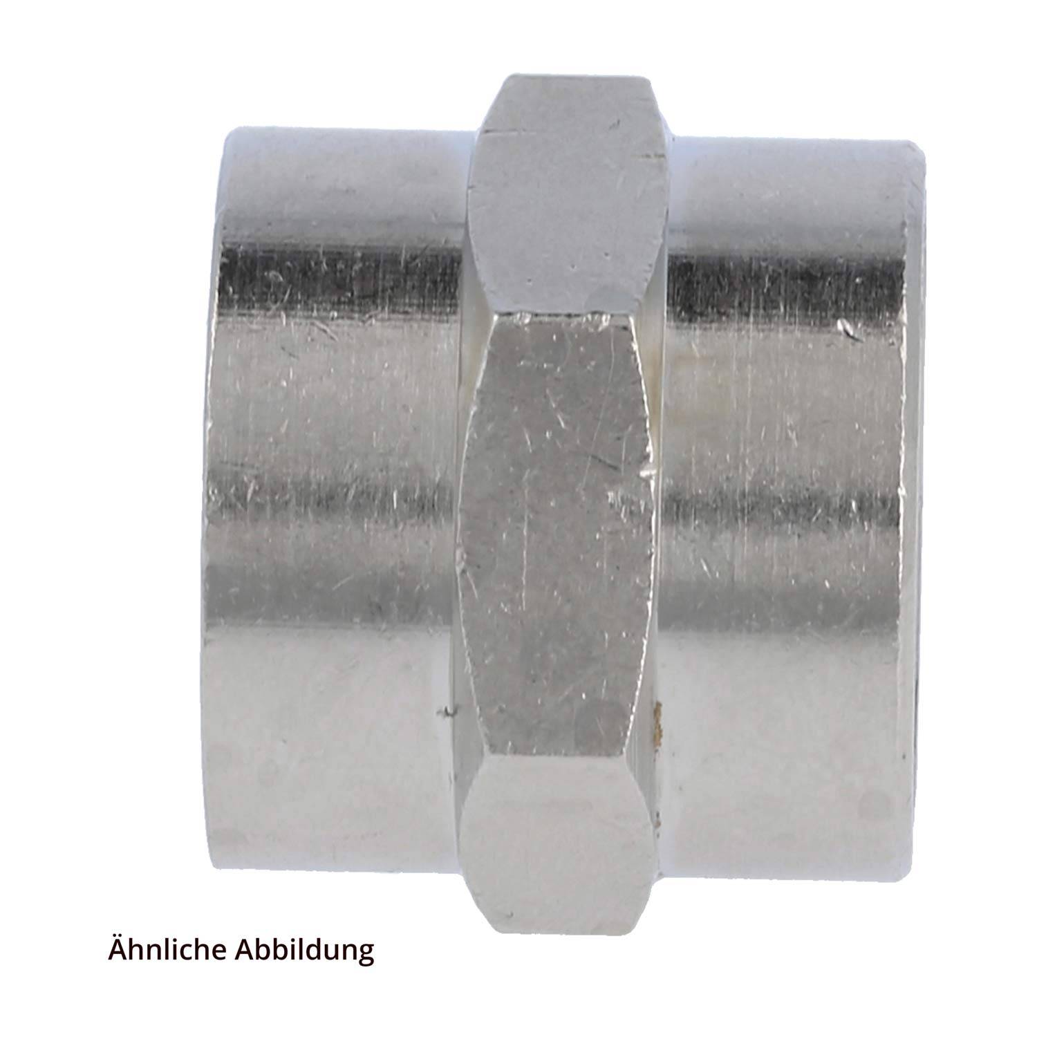 FLEXA VBM Verbindungsmuffe gerade M20x1,5 mit Innengewinde Gewinde metrisch zu metrisch Temperaturbereich -40°C bis