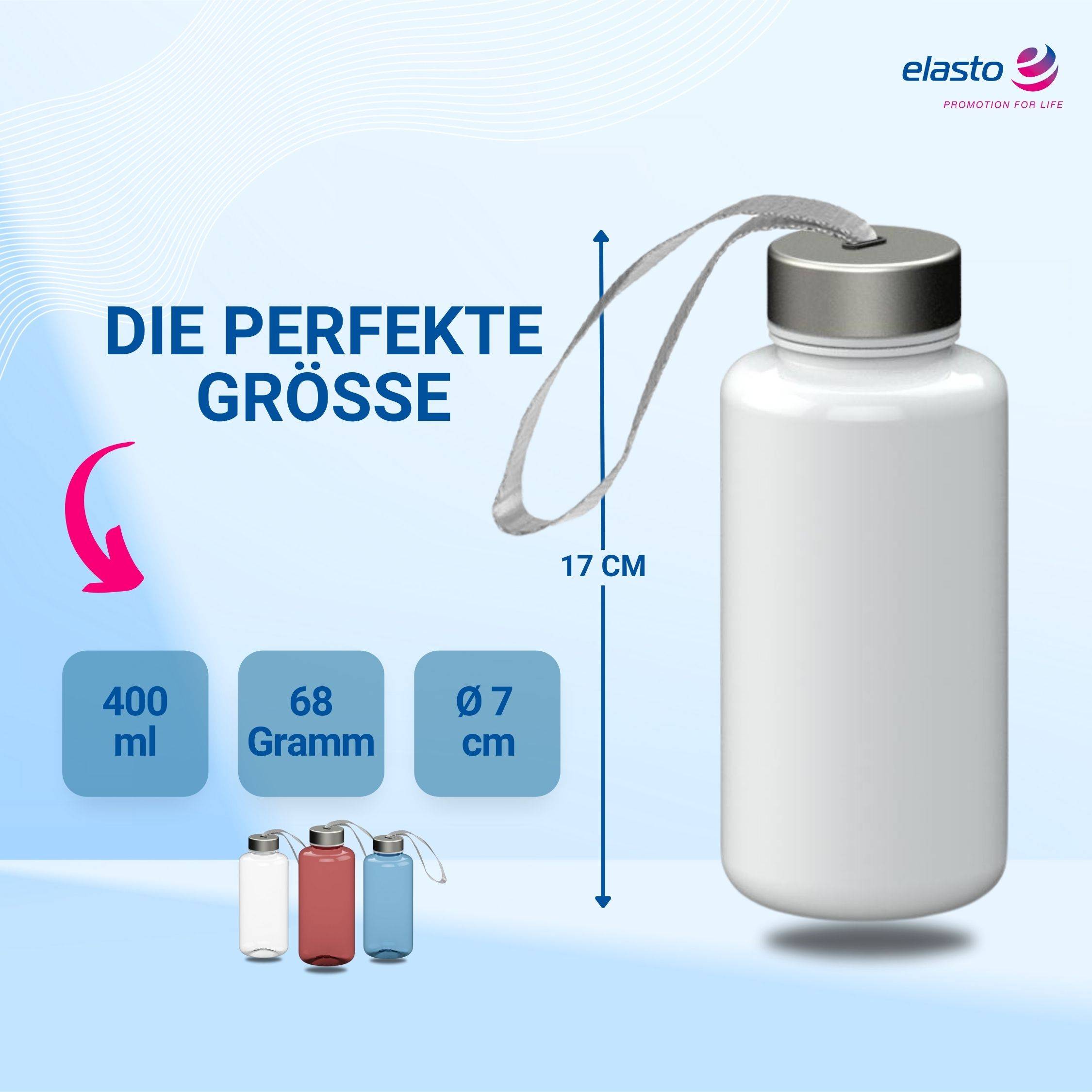 0,4 L Wasserflasche "Pure" Tritanflasche mit Trägerband