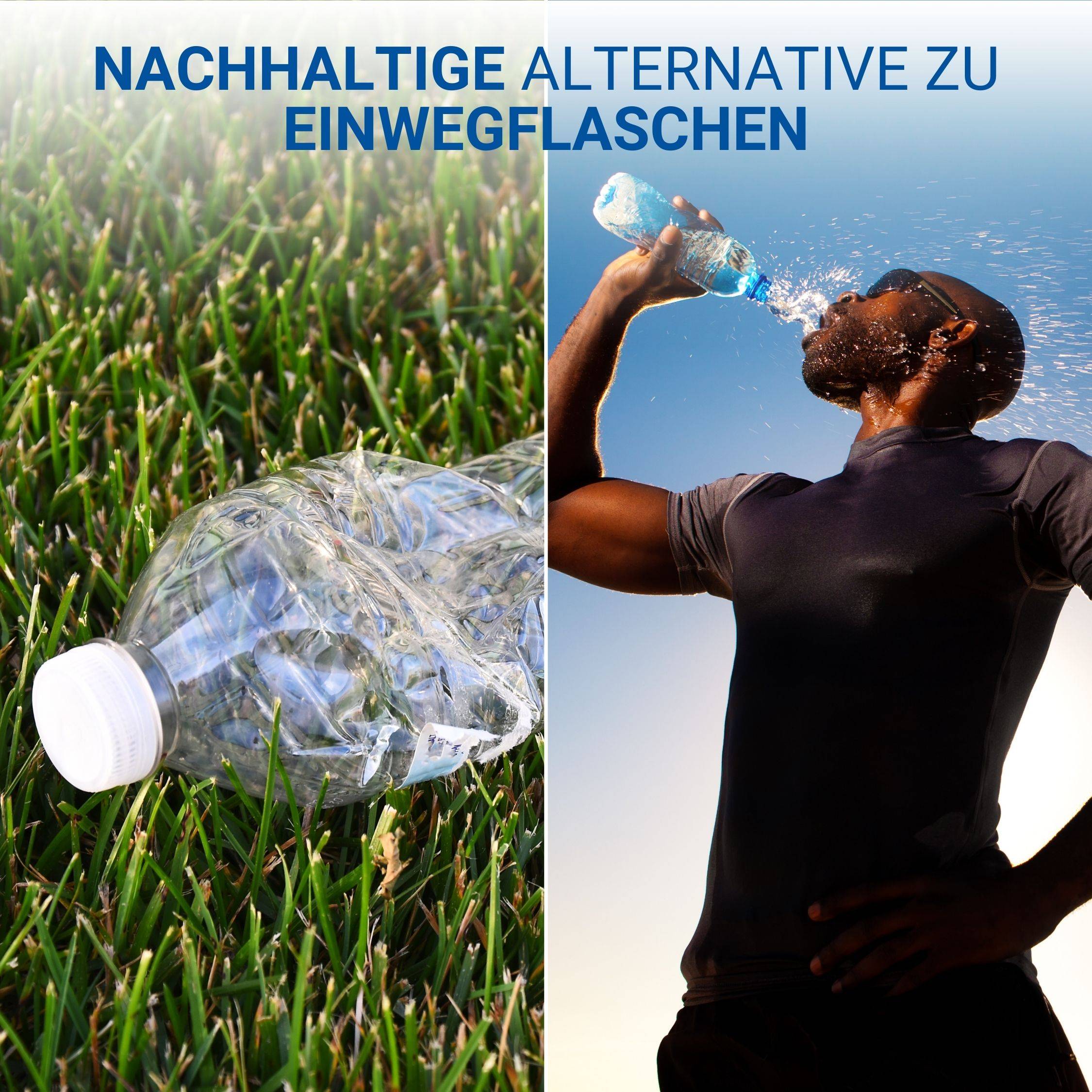 0,4 L Wasserflasche "Pure" Tritanflasche mit Trägerband