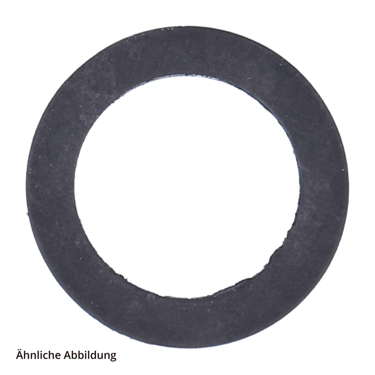 Eine runde, schwarze Gummi-Dichtung mit dem Text „Ähnliche Abbildung