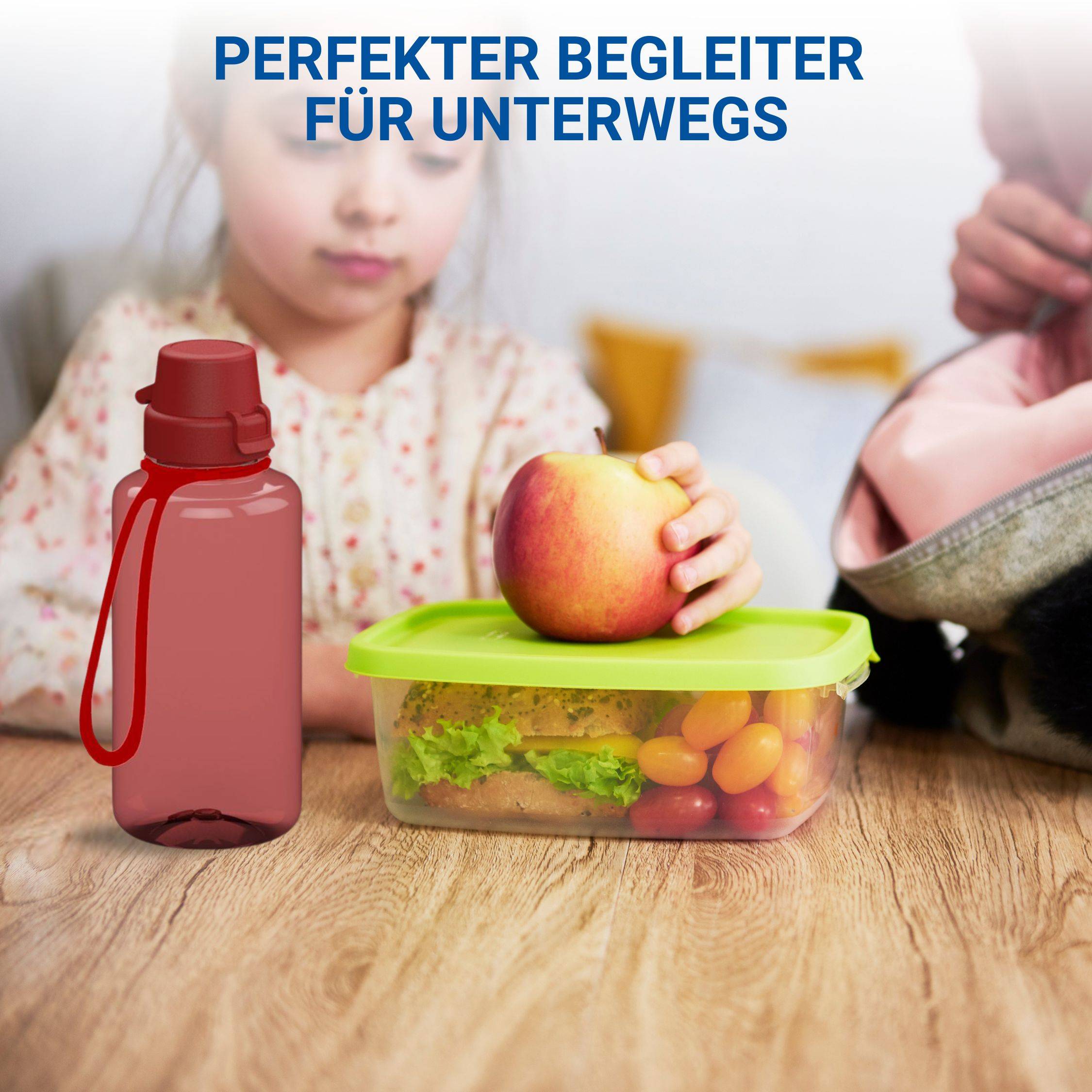 0,7 L Wasserflasche "School" Tritanflasche mit Trägerband