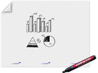 Legamaster Flipchartfolie Magic Chart XL 7-159054 PP blanko 15 Bl.