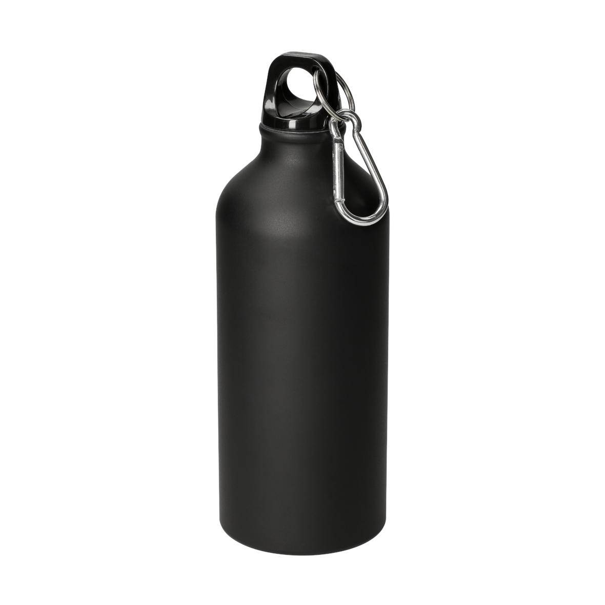 Sporty Sportflasche matt mit Karabiner 0,6 L auslaufsicher