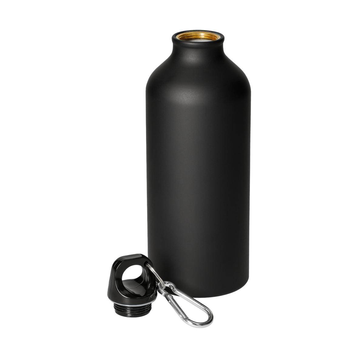 Sporty Sportflasche matt mit Karabiner 0,6 L auslaufsicher