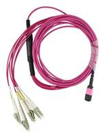 BLUEOPTICS - 470-ABPE kompatibles MPO-4xLC Multimode OM4 Patchkabel 3 Meter
