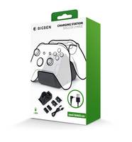 Bigben Interactive XBXDUALCHARGER, Xbox Series S, Xbox Series X, Ladestation, Schwarz, Microsoft, USB, Karton mit Aufhän