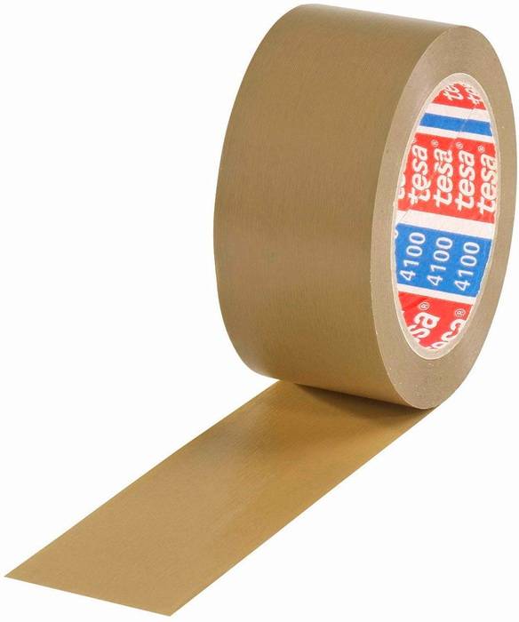 Klebeband tesa 4100 Breite 50mm Länge 66m S.65µ PVC braun leise geprägt TESA