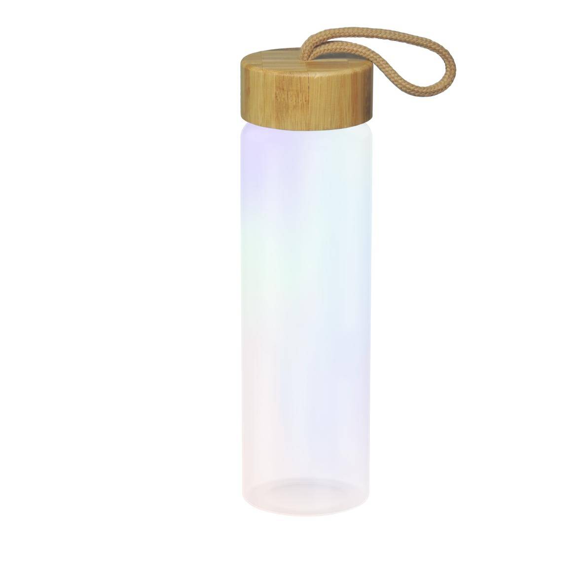 0,65 L Wasserflasche Bamboo Glasflsache inkl. Neoprentasche