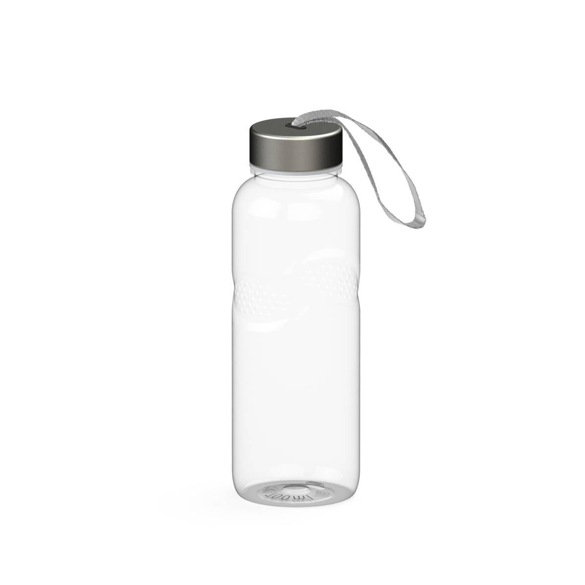 elasto Trinkflasche 0,7L Wasserflasche carve "Pure" Tritanflasche mit Trägerband
