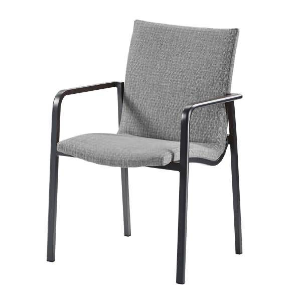 Stapelstuhl Positano 45121150 anthrazit/hellgrau 4 Stück