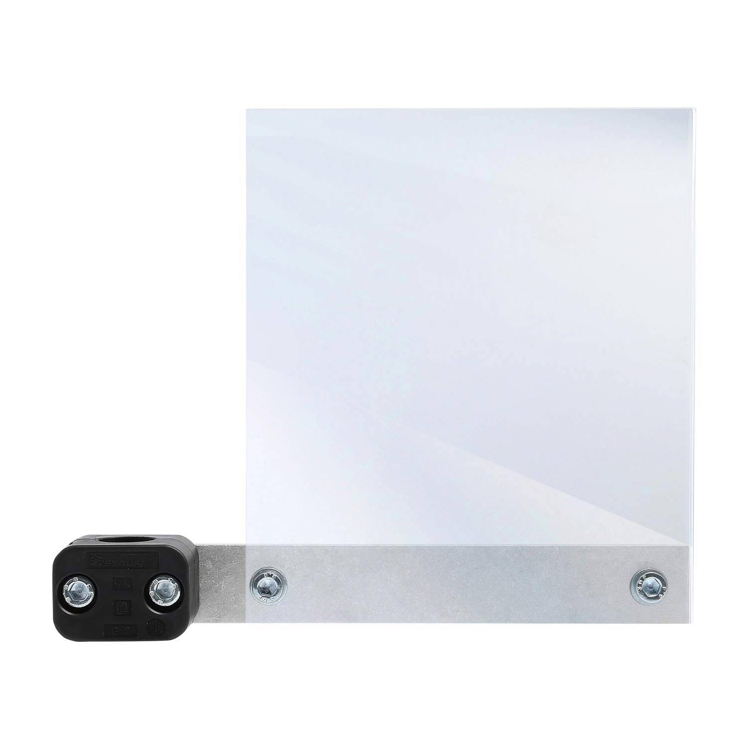 135545 STEX24 BT-H18 102 Beschriftungstafel unbedruckt für zweistufige Signalsäule Werkstoff PA / Aluminium / PMMA -