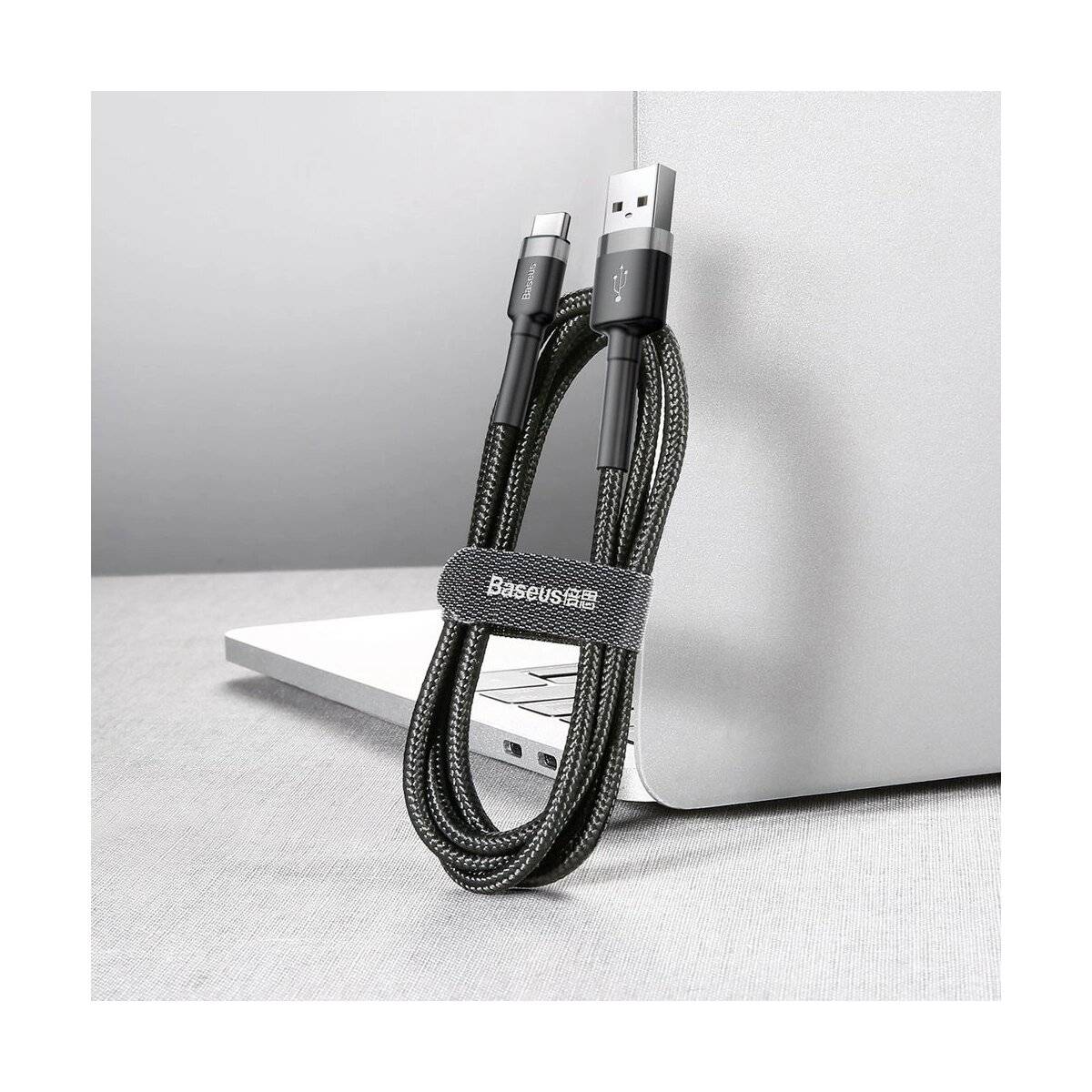 Baseus Cafule USB-C Kabel 2A 3m (Schwarz+Grau)